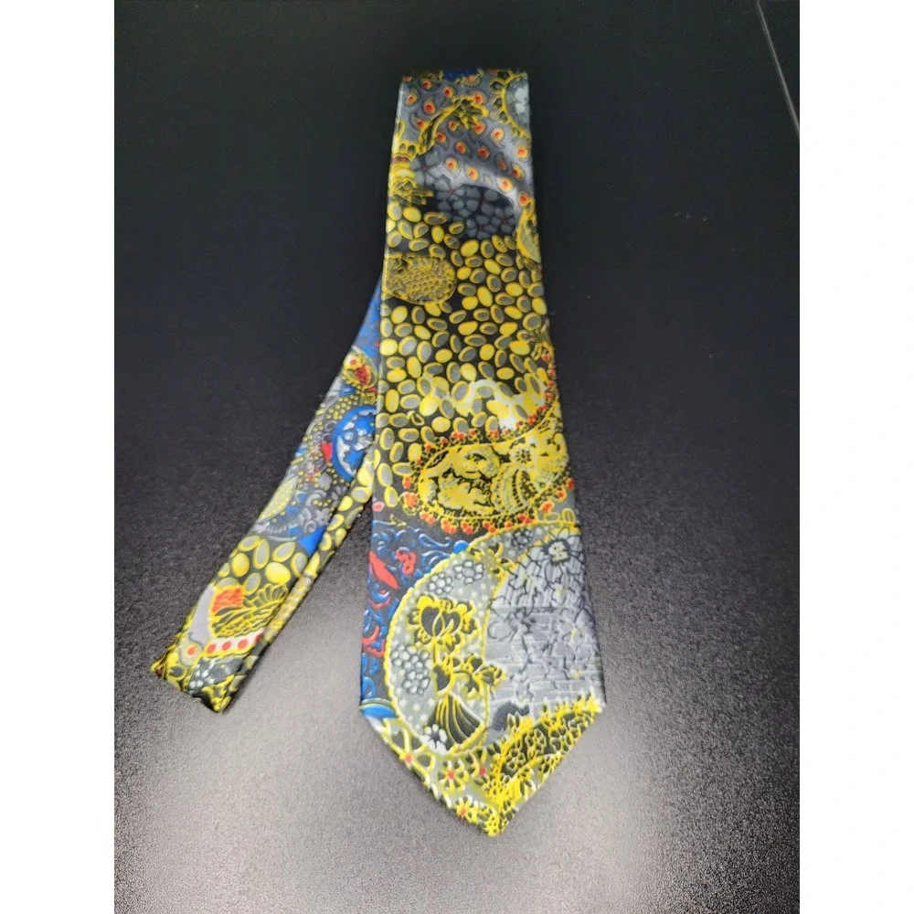 Valentino Men's Necktie Multi Paisley Silk 3.75